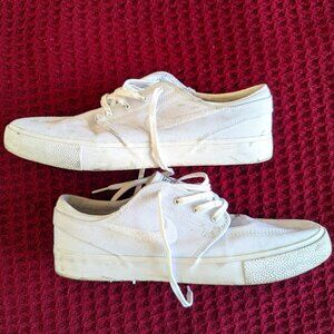 Nike White Men's SB Air Stefan Janoski Skate Shoes, Size 9.5